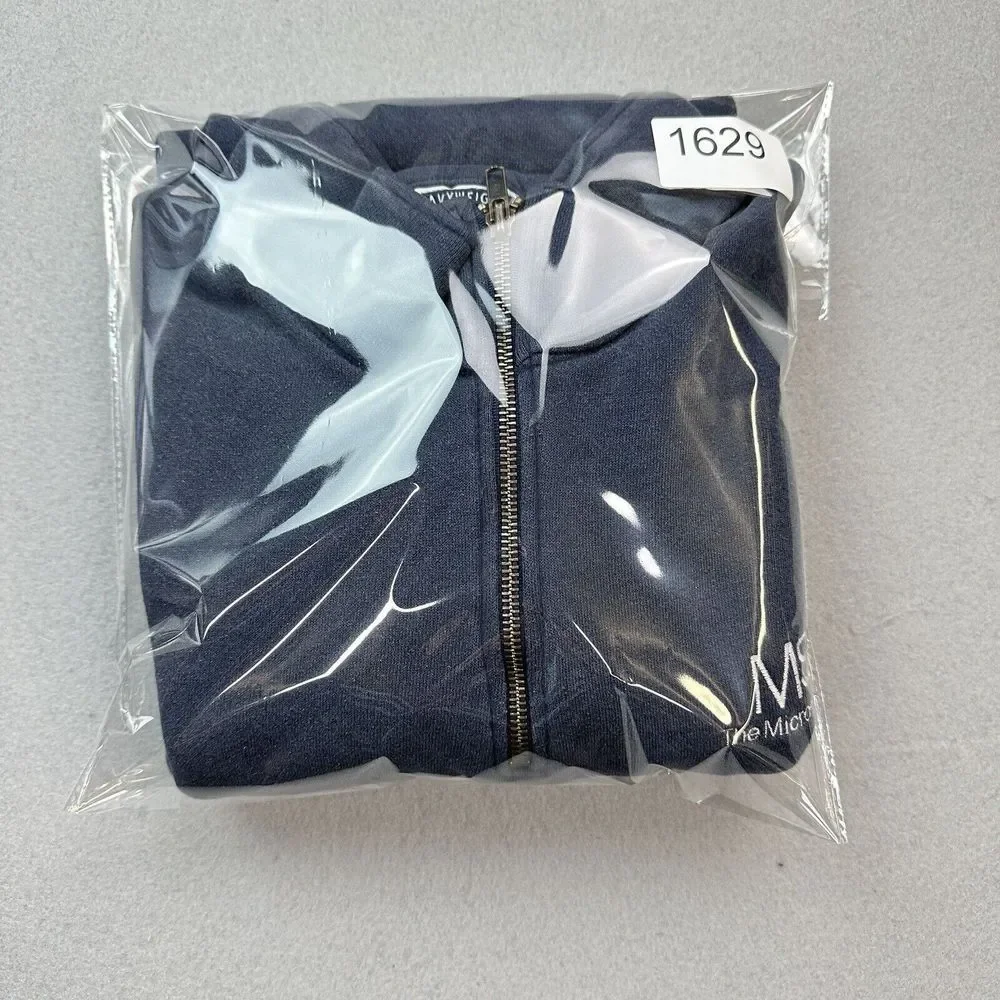 Vintage Lee Heavyweight Sweater Mens 2XL Blue 1/4 Zip Pullover Microsoft
